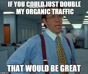 SEO Meme - Double Organic Traffic - Market Launch Digital